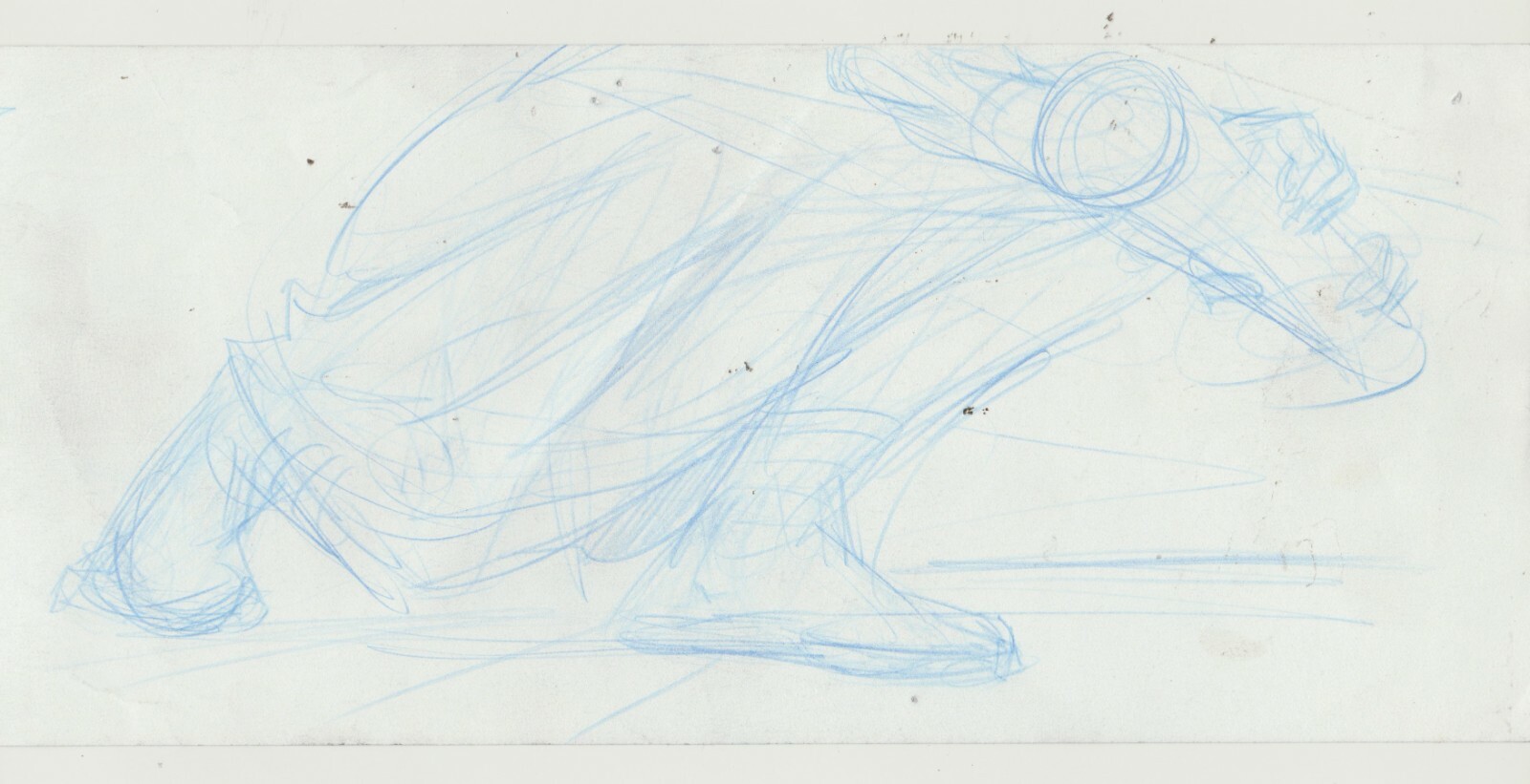 2000 TITAN A.E. Animation Pencil Storyboard Art 13×5.5″ Panel 167 Korso w/ Map