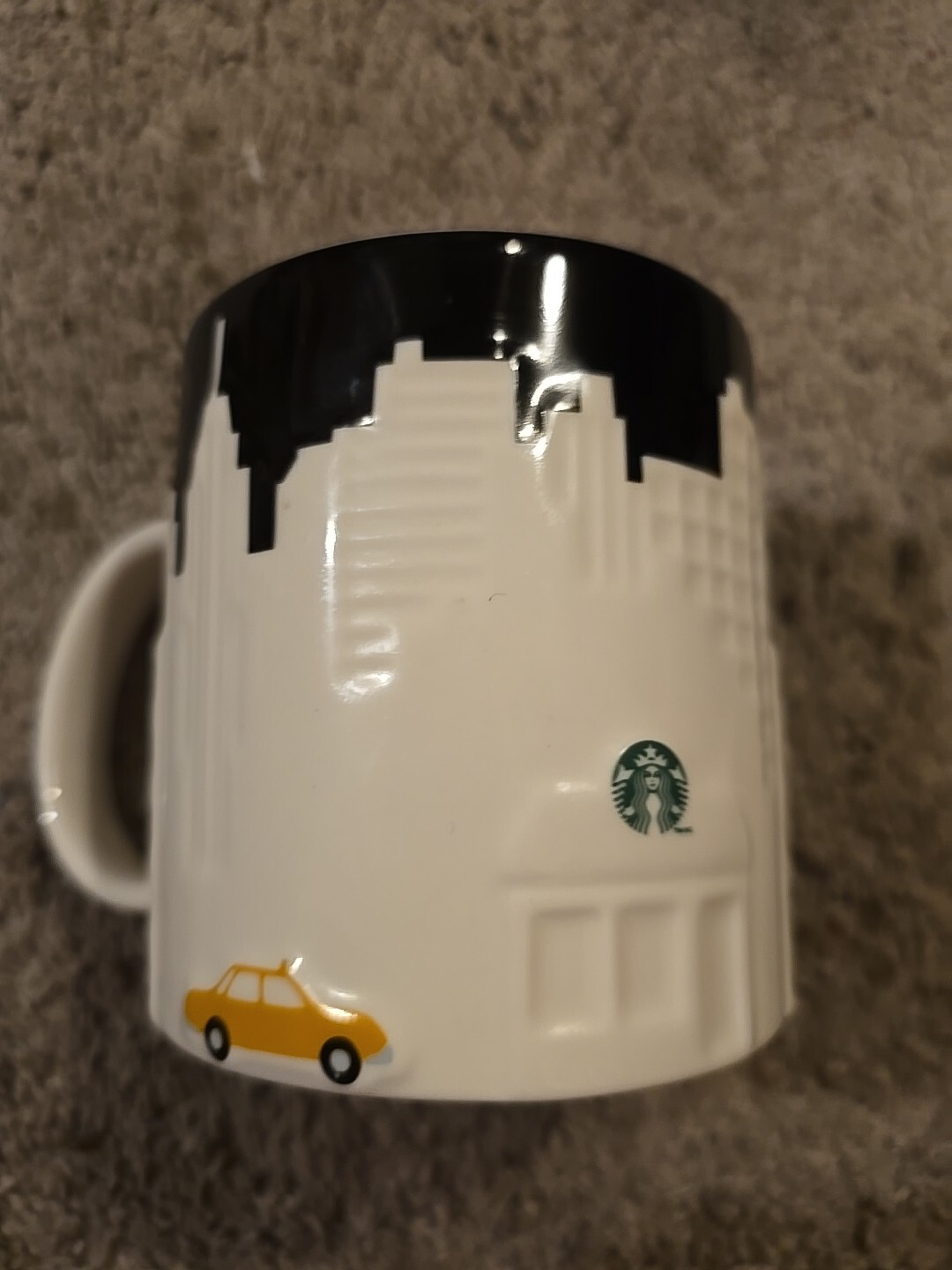Starbucks New York City Coffee Mug 2012 Skyline Taxi Collector Series 16 oz NYC