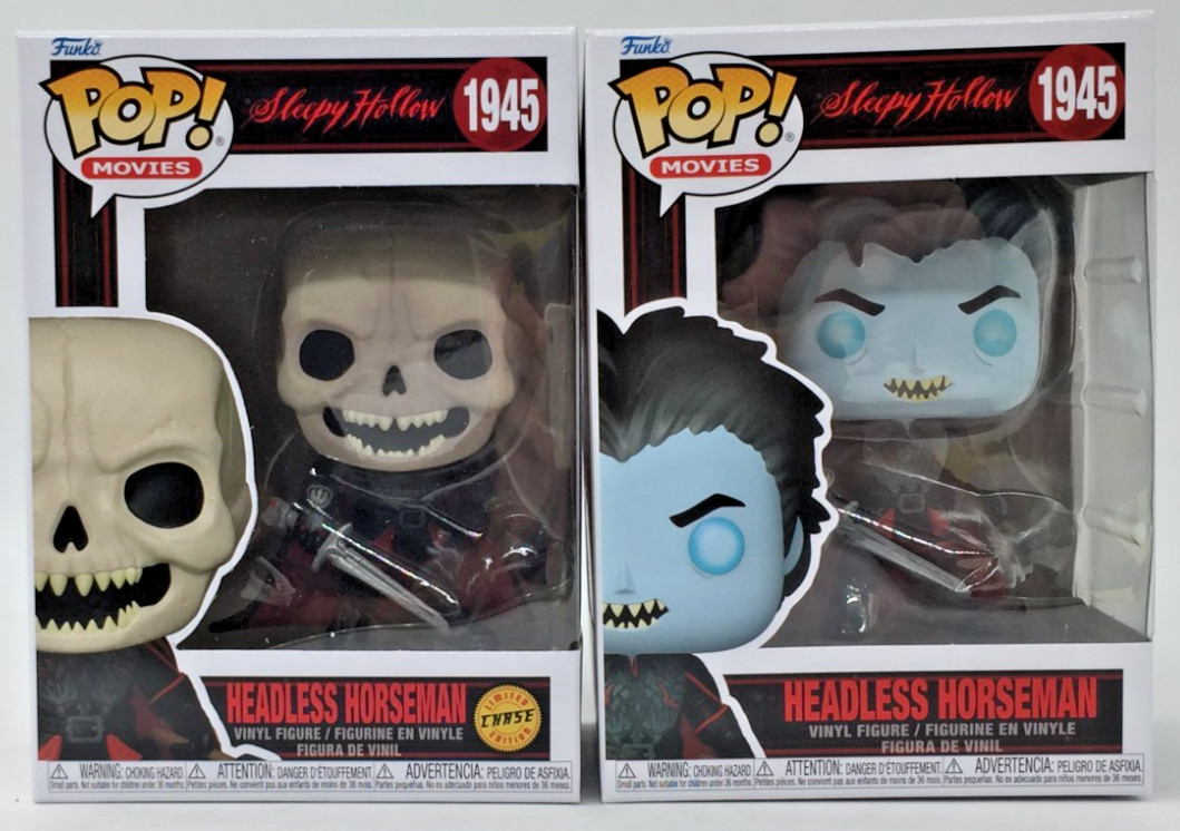 Funko Pop! Sleepy Hollow Headless Horseman #1945 Common & CHASE Set of 2 W/PP