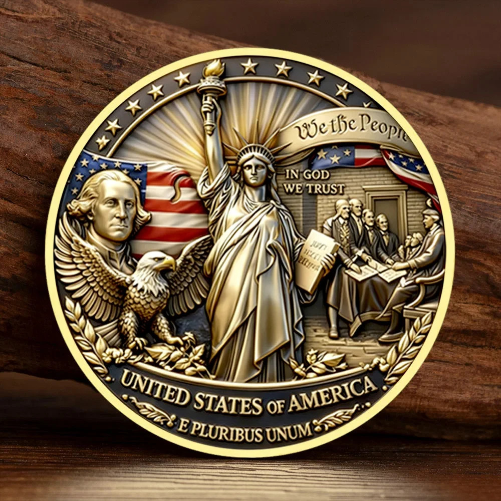 America 250th Anniversary Commemorative Challenge Coin Patriotic Gifts