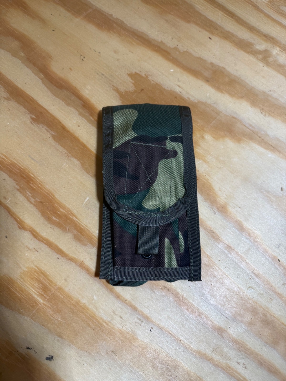 Double Mag Pouch 5.56 Woodland Camo M81 MOLLE PALS Tactical Carrier NOS Surplus