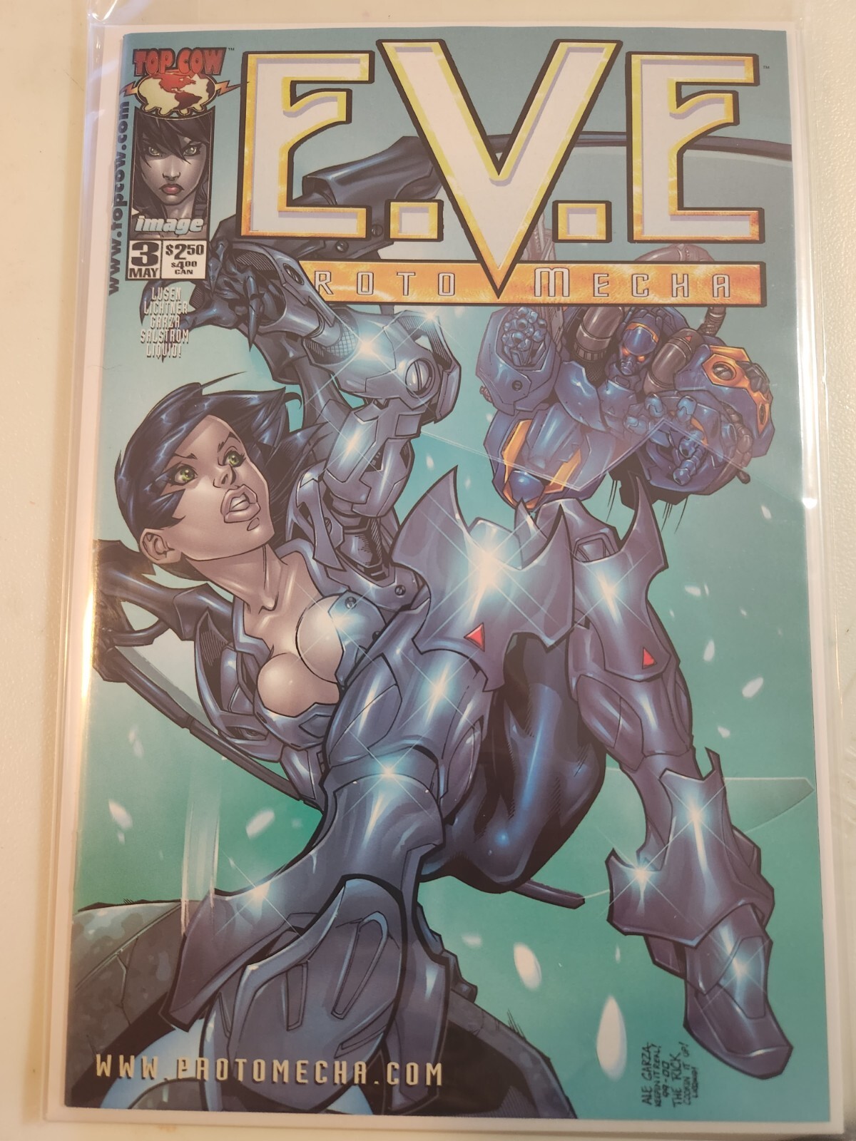 E.V.E. Proto Mecha #3 TOP COW COMIC BOOK 9.4 V24-135