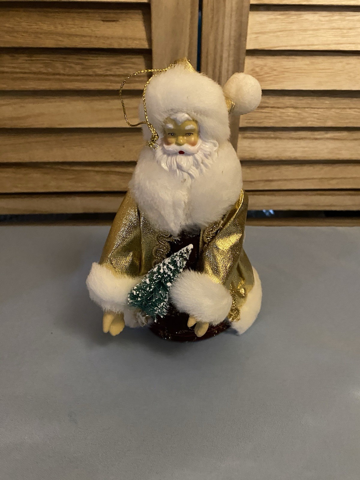 Vintage Bradford Novelty Santa Claus Christmas Ornament Or Tree Topper 7”