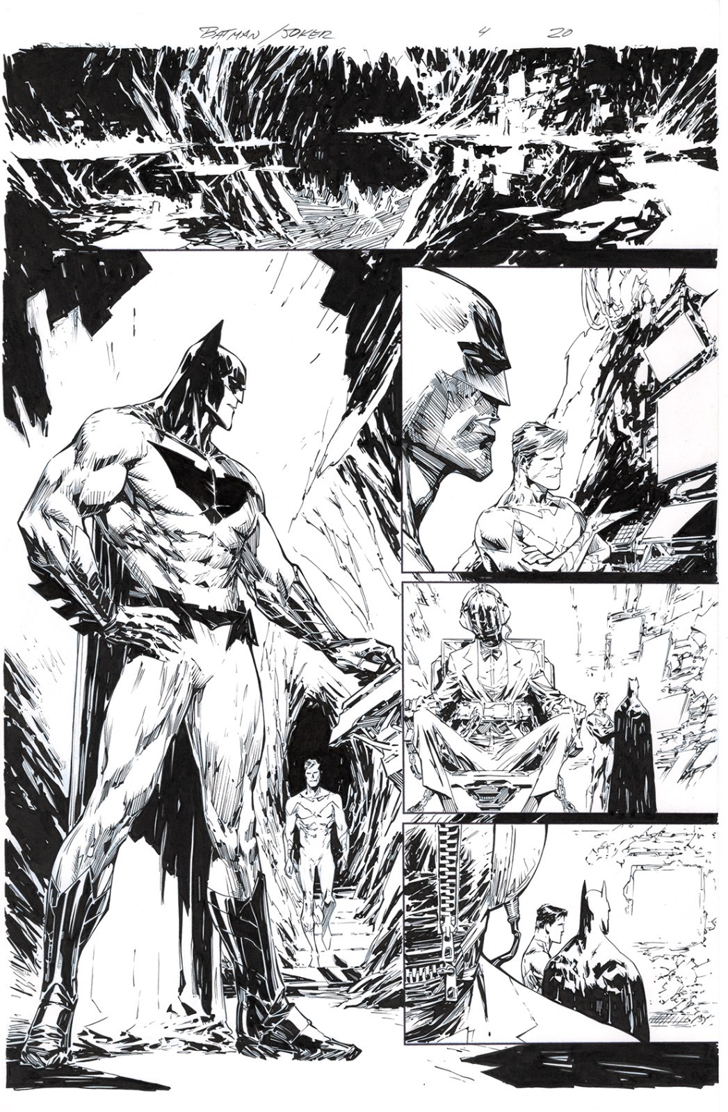 Recreation J Vitzen of Batman/Joker Deadly Duo 4 20 by Marc Silvestri