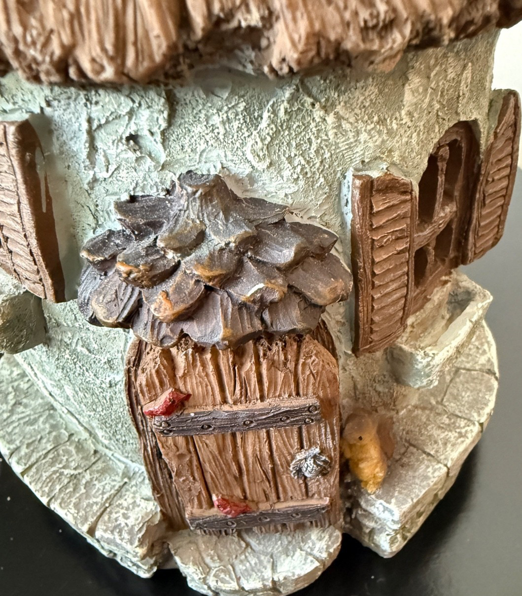 Nutty Nook Fairy Garden House, Squirrel Landing, Miniature Cottage Spring Decor