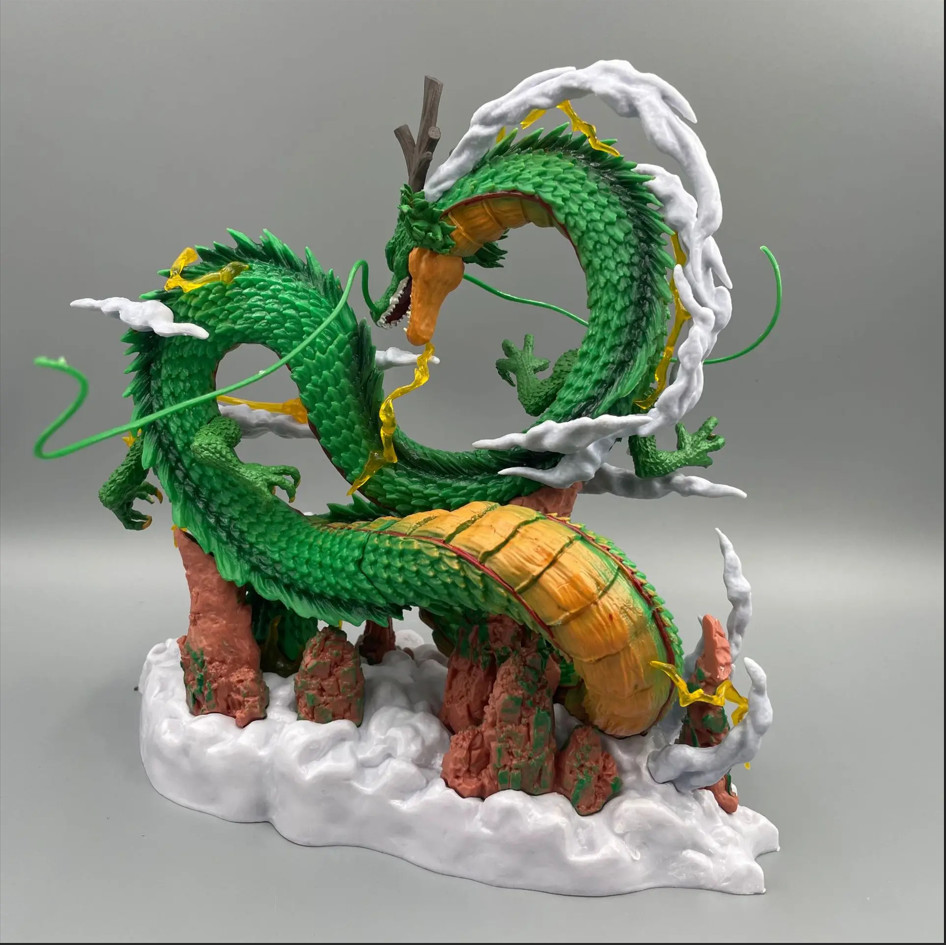 24cm Dragon Ball Anime Figure Shenron Figure Goku And Shenron Figurine Model Pvc