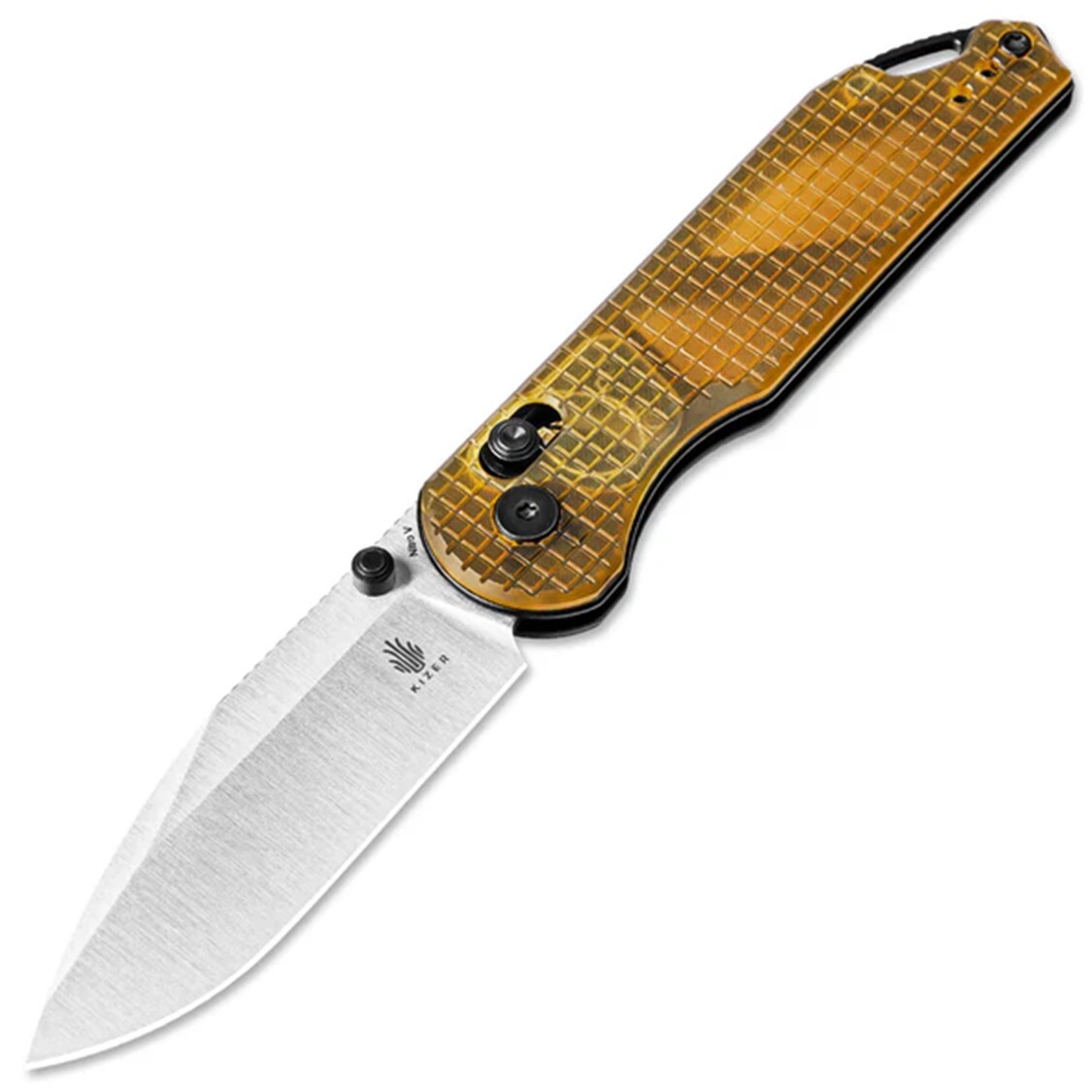 Kizer Cutlery Assassin Clutch Lock PEI Ultem Folding NitroV Pocket Knife V3549A1