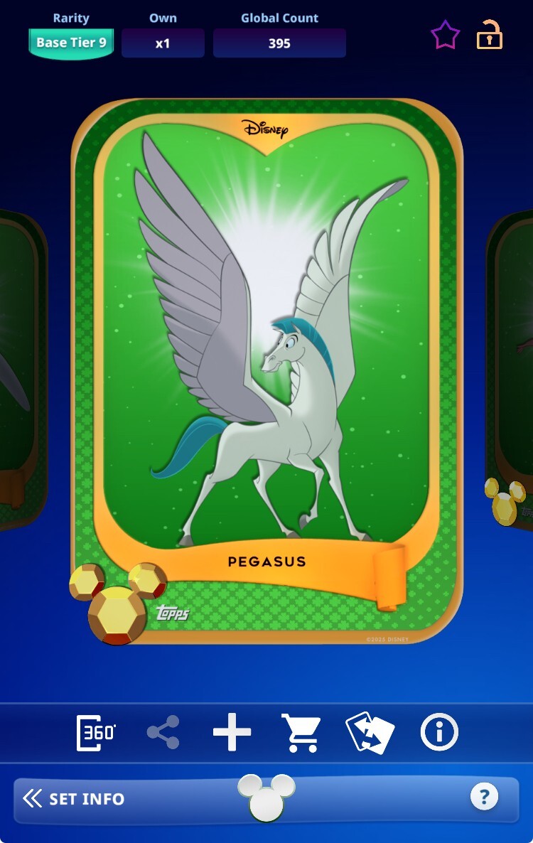 Topps Disney Collect 2024 Base S1 Diamond March Tier 9 – Pegasus
