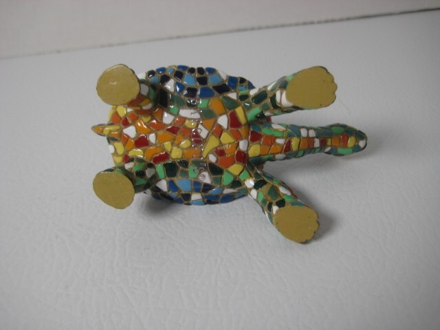 Mosaic Turtle Barcino Spain 3.5 x 2 x 2 in.