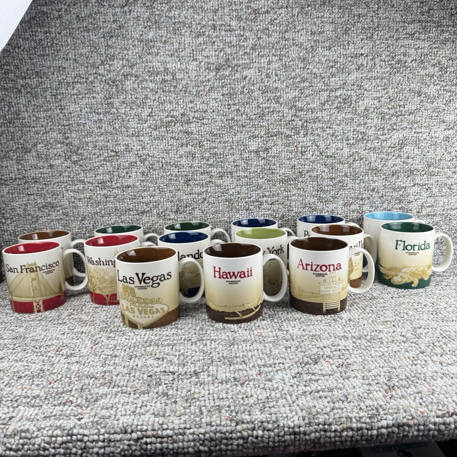 Starbucks Global Icon And You Are Here Mugs Lot of 15 Collector Series Cups