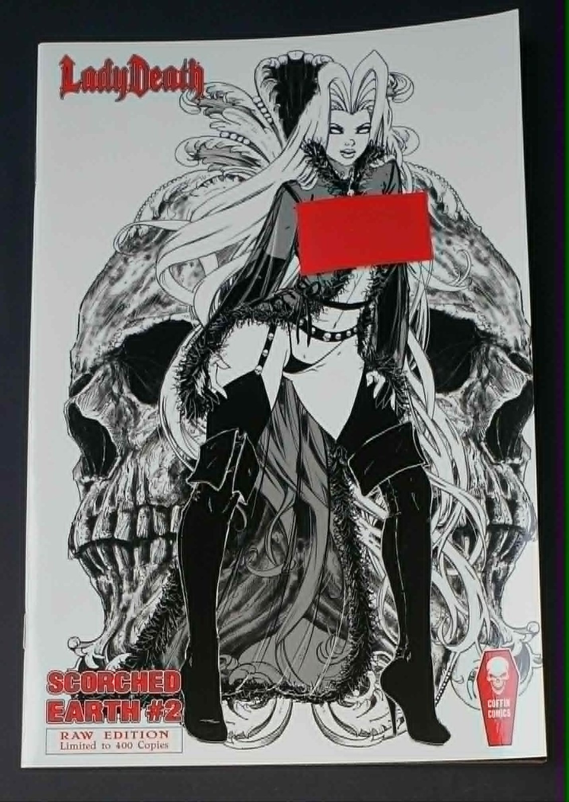 LADY DEATH – scortched earth – RAW EDITION – only 400 made – COFFIN COMICS