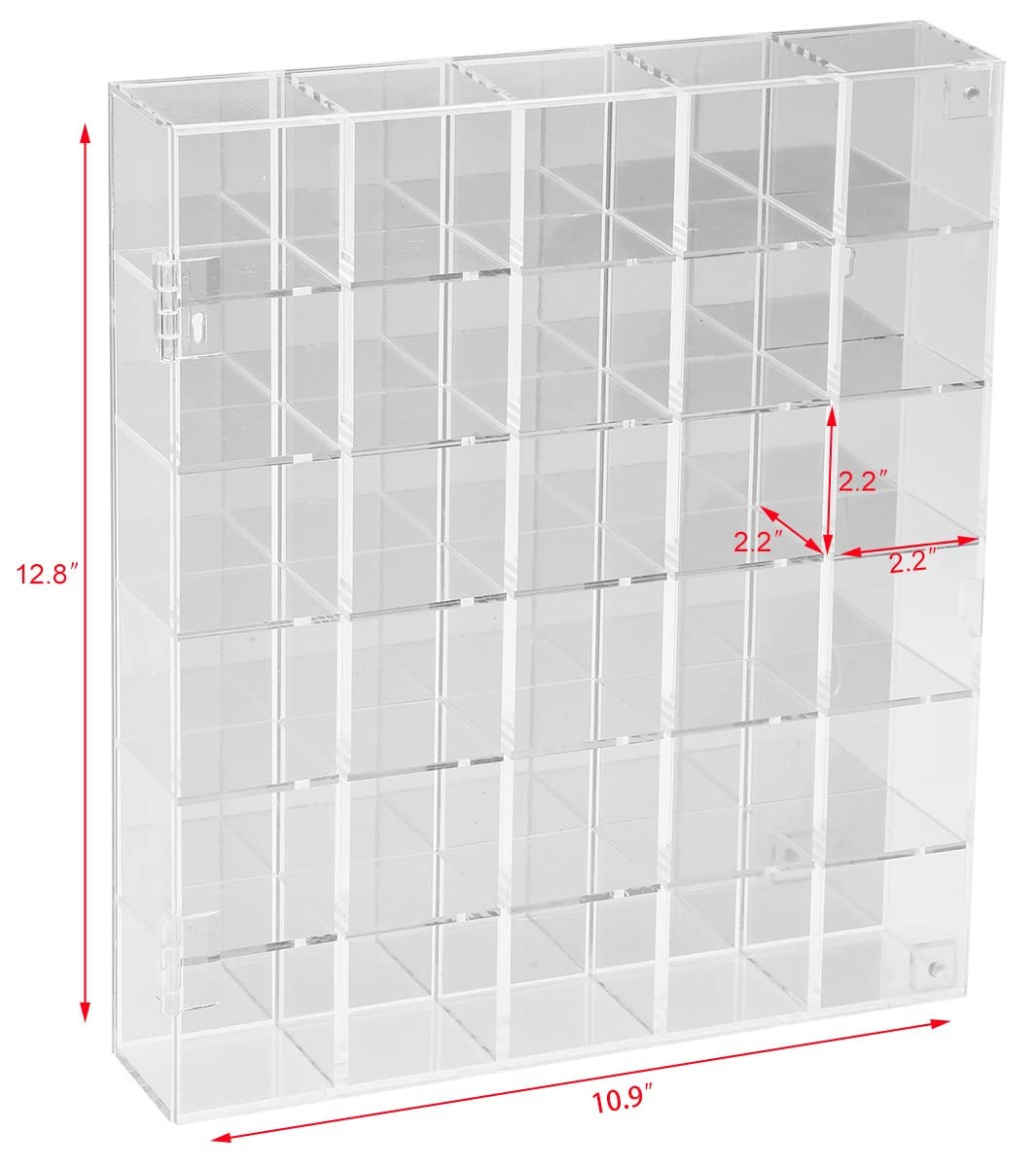 Adjustable Rock Display Case Clear Acrylic Collection Box with