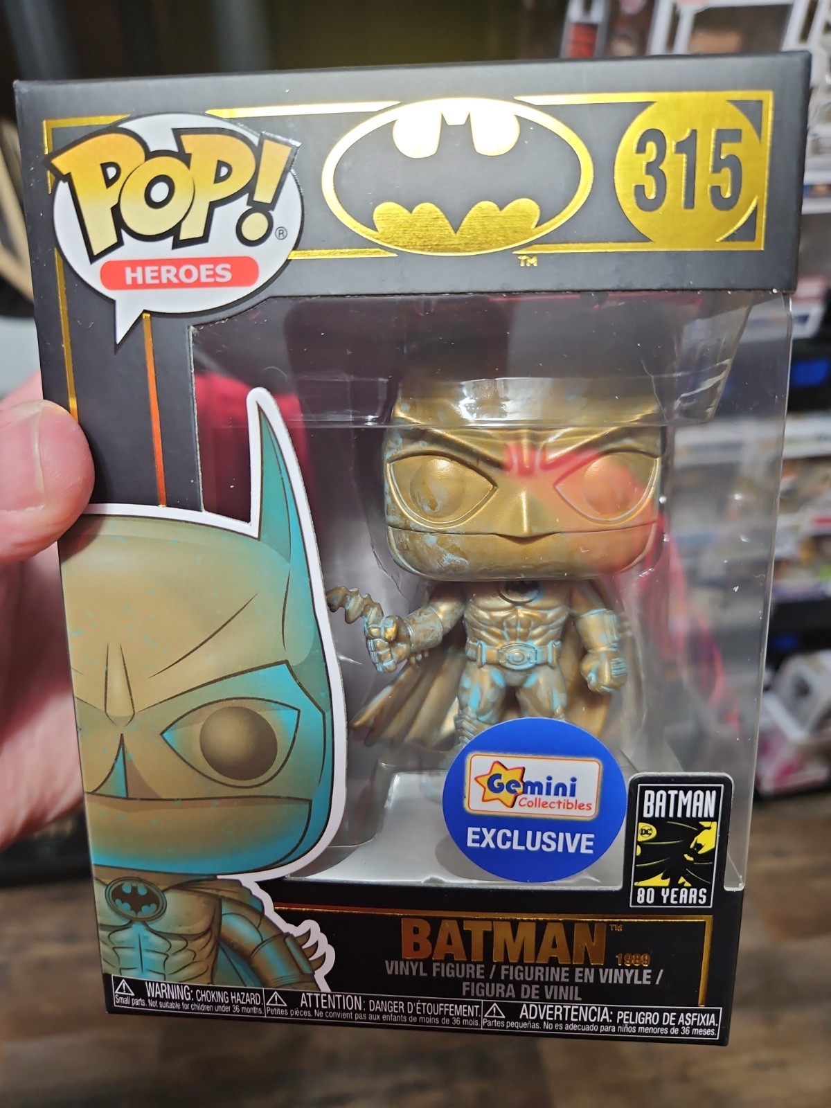 Funko Pop! Vinyl: DC Universe – Batman (Patina) – Gemini Collectibles…