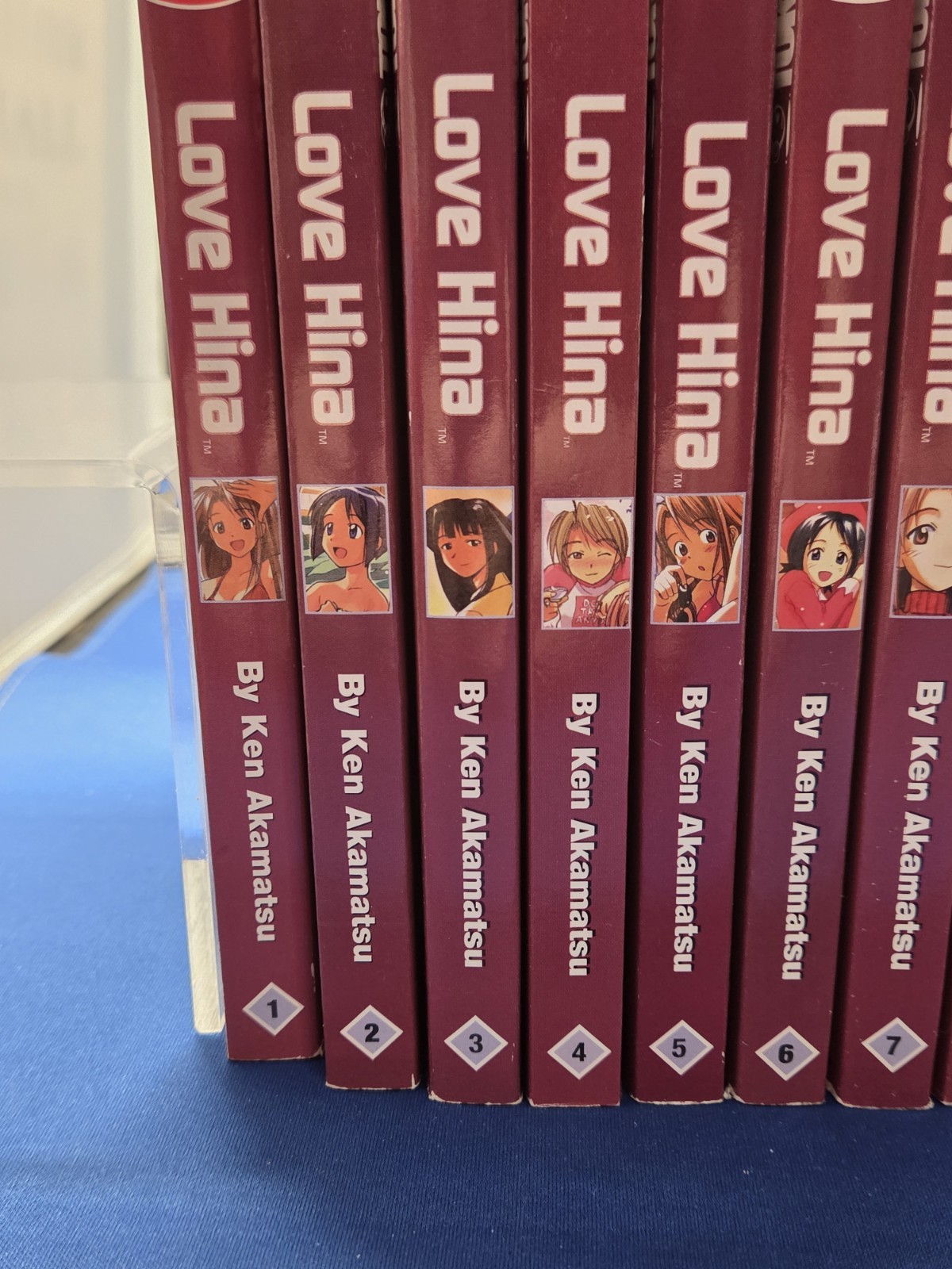 Love Hina Set Lot 1-7 9-12 14 Manga English Paperback
