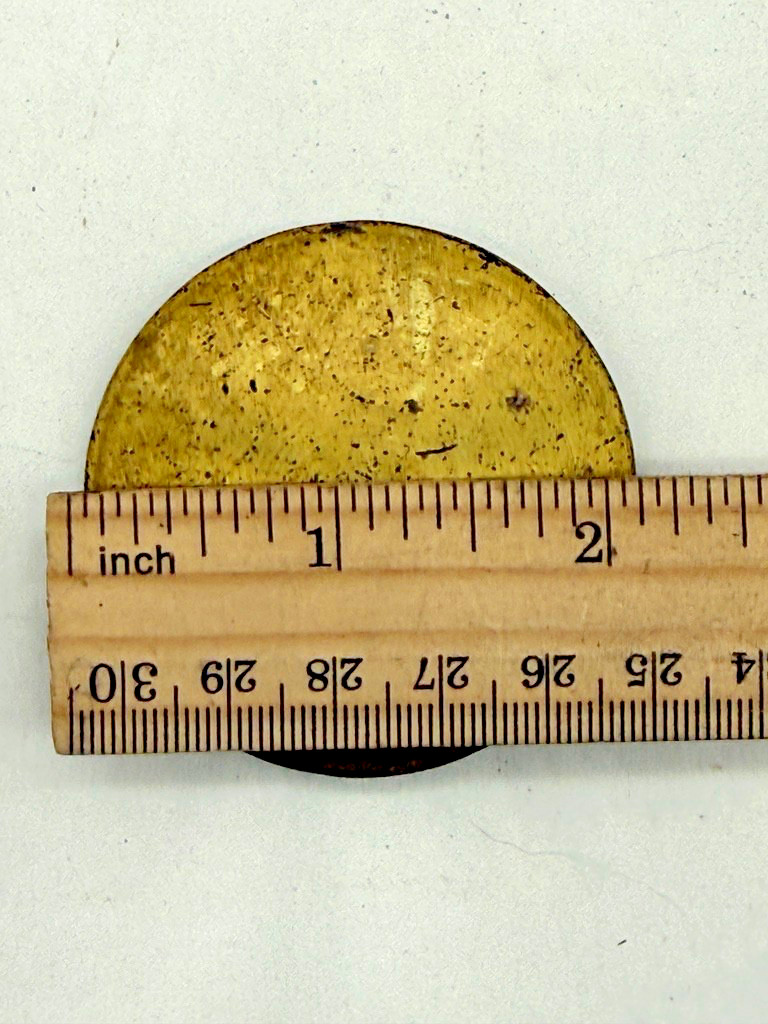 Clock Brass/Cast Pendulum Bob 2 1/8″, 2.8 oz. , 3/8″ Slot. (CM110-8339)