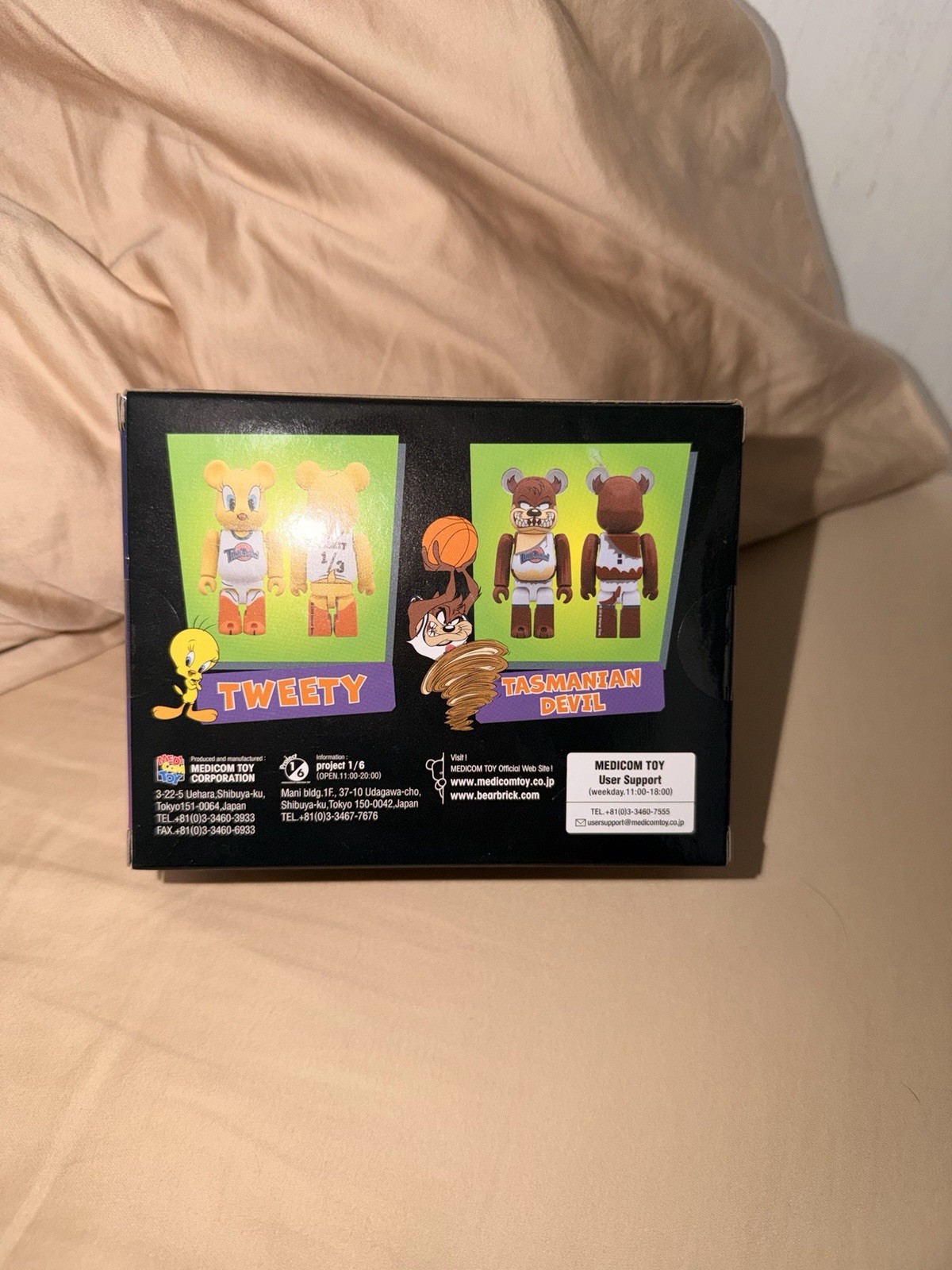 Medicom Toy BE@RBRICK Space Jam Tweety & Tasmanian Devil 2-Pack Boxed Set