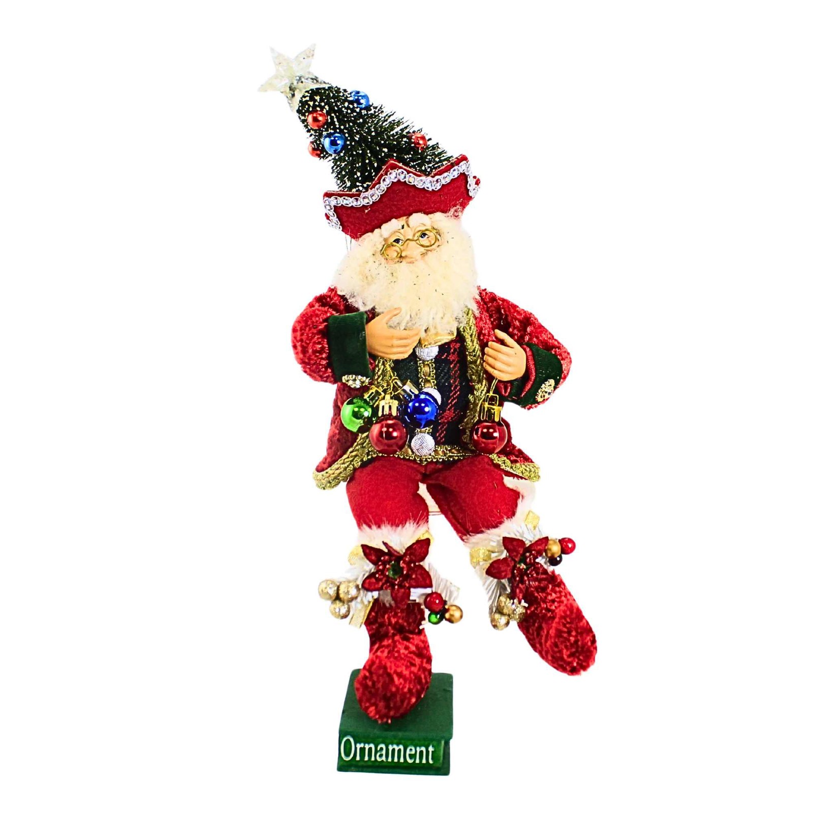 Kurt S. Adler 15.00In Ksa Kringles Elf, Fabric, Santa Claus