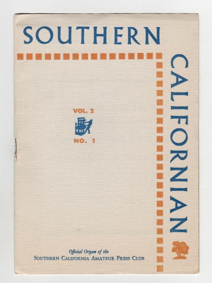 1948 Southern Californian Amateur Press Club Convention Los Angeles Program