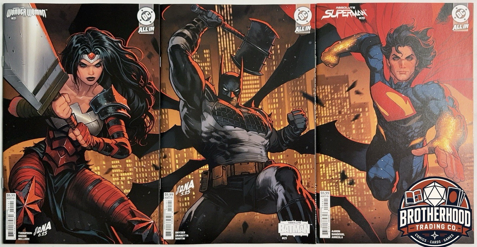 Absolute Batman #21 Superman #20 Wonder Woman #21 Nakayama Connecting CVR LOT