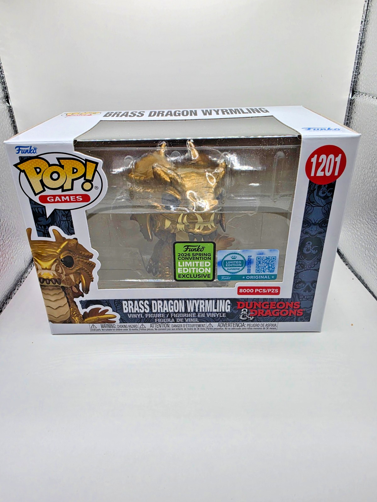 Funko Pop Brass Dragon Wyrmling #1201 ECCC 2026 LE 8000 Dungeons & Dragons