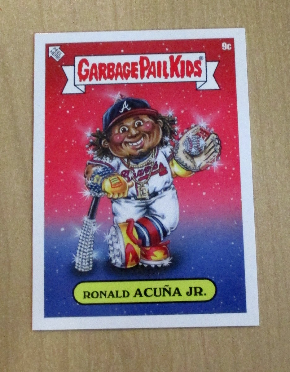 2023 Topps Garbage Kids GPK Series 3 MLB Davd Gross C Variant Ronald Acuna JR 9c