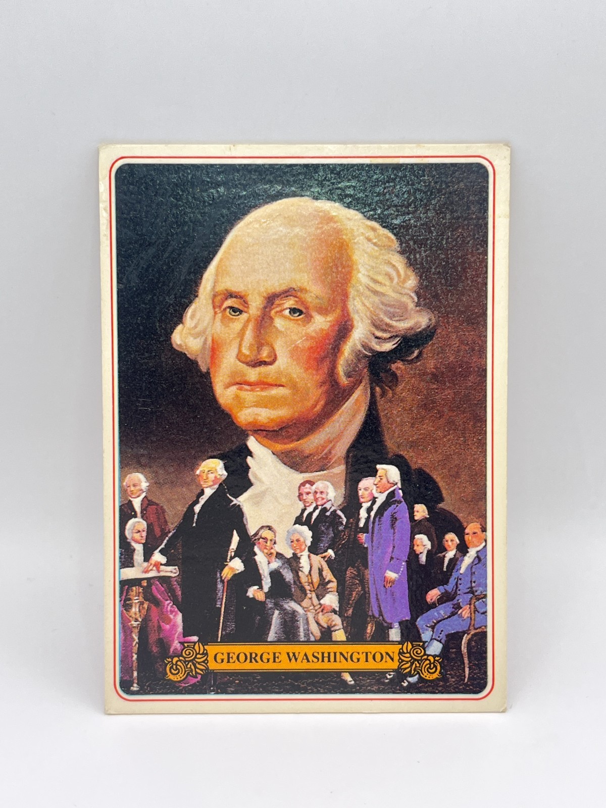1976 George Washington President Card Know Your U.S. Presidents #1 of 40 Bel-art