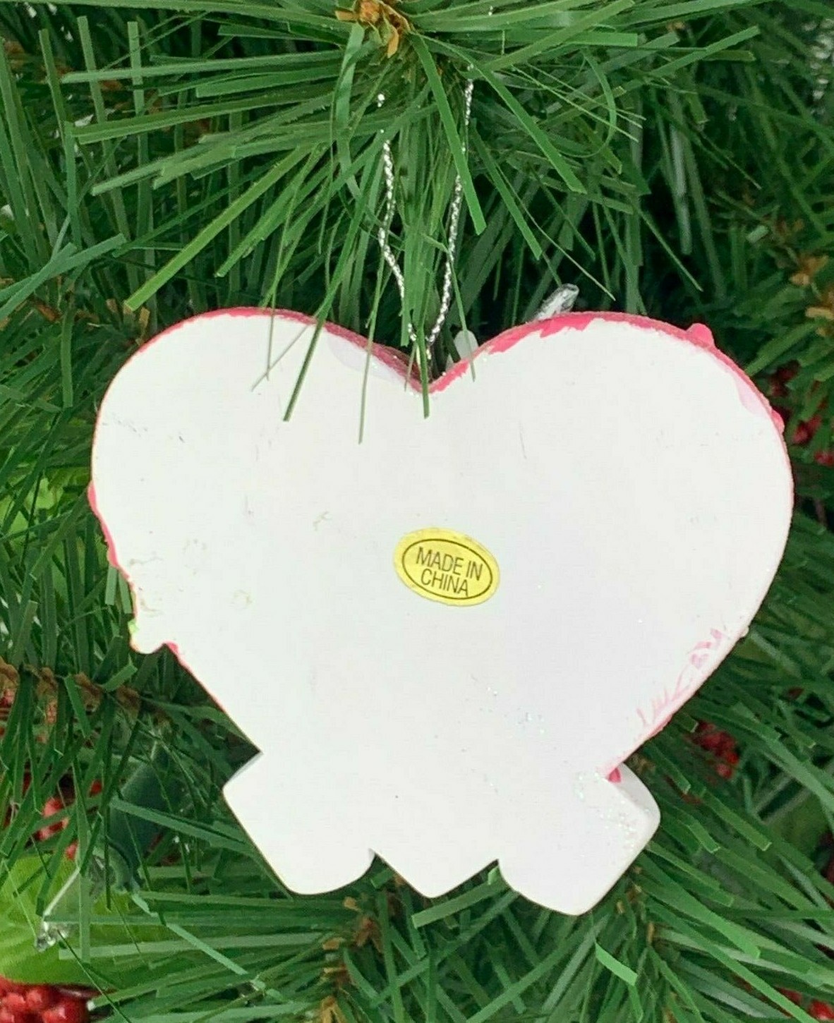 Unicorn Pink Heart Rainbow Mane Sparkle Personalize Ornament by Kurt Adler