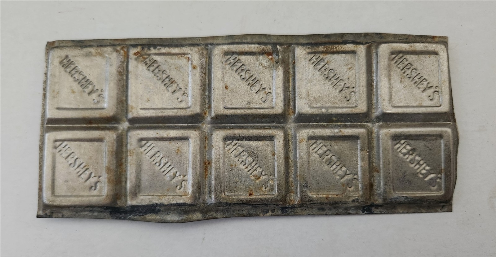 vintage HERSHEY BAR chocolate CANDY MOULD mold pressed METAL #2