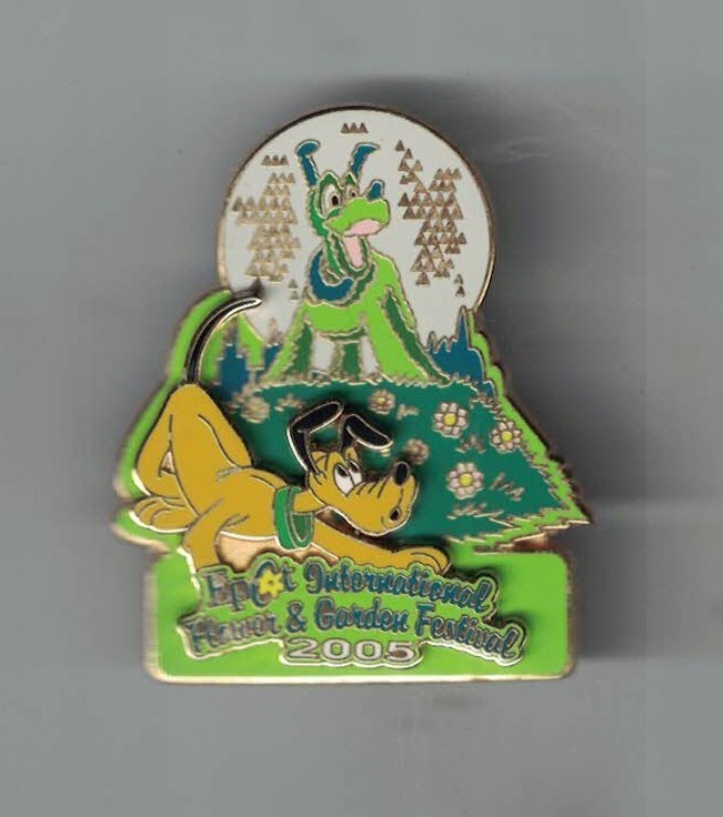 Disney 2005 Epcot Flower & Garden Pluto Topiary 3D Trading Pin Le 3000