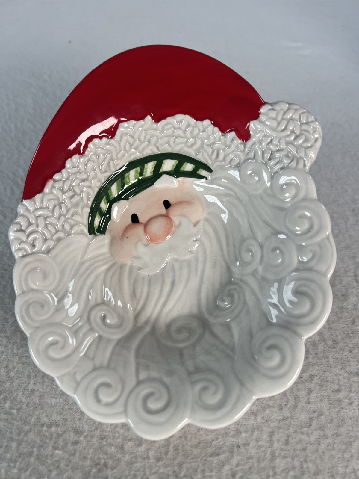 FITZ & FLOYD Santa Candy Dish/Dip Bowl-Stocking Stuffer