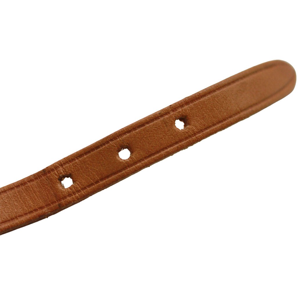 Hermes Bracelet API 3 Leather Brown Silver Hardware Accessory Stylish Belt Type