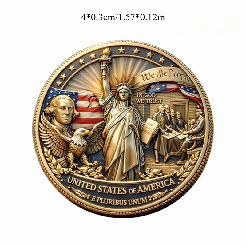 America 250th Anniversary Commemorative Challenge Coin Patriotic Gifts