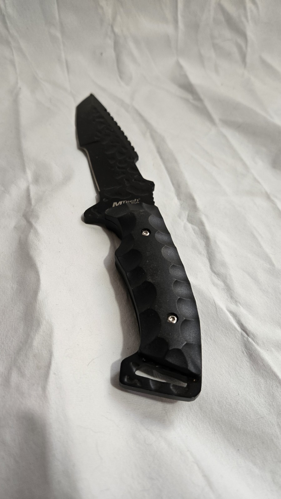 MTech Xtreme MX-8062BK Fixed Blade Tanto Knife – 12″ Overall, Black