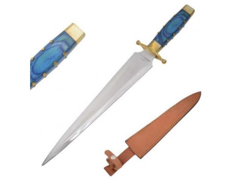Old Ram Handmade 18.75-inches Spear Point Hunting Knife With Real Leather Sheath