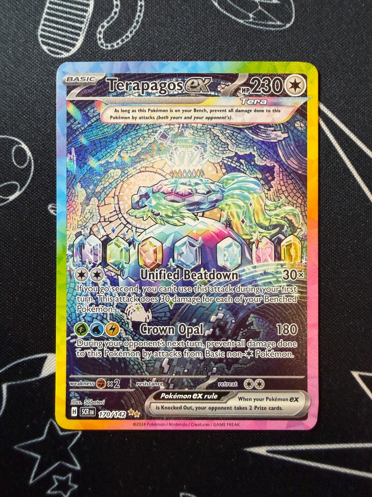 Terapagos EX 170/142 Pokemon TCG Stellar Crown Special Illustration Rare English