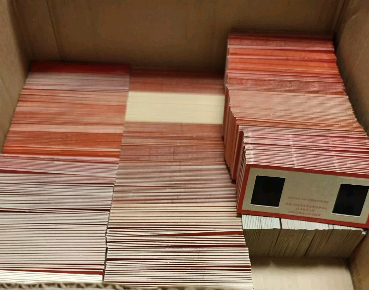 25 Random 3D Stereo View Slides Family Vacations Travel 1940s-1960s Bulk Lot
