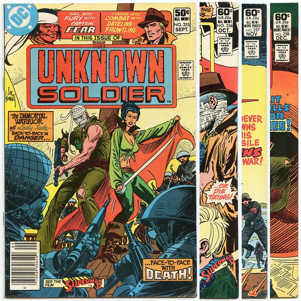 Unknown Soldier Vol 1 #s 255-258 lot of 4 DC Comics (1981) Kubert covers