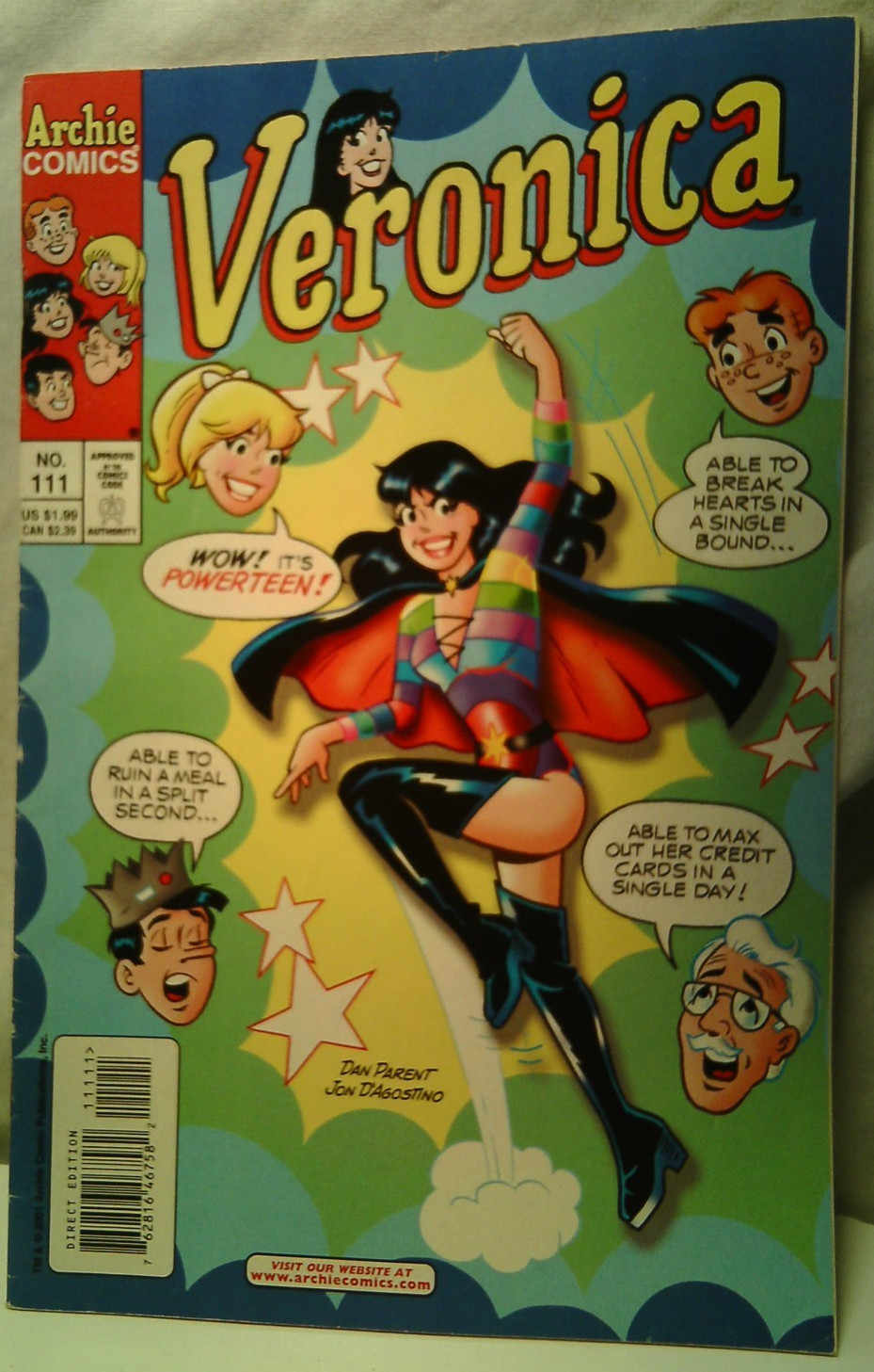 Archie Veronica Comic 111 2001 7.0