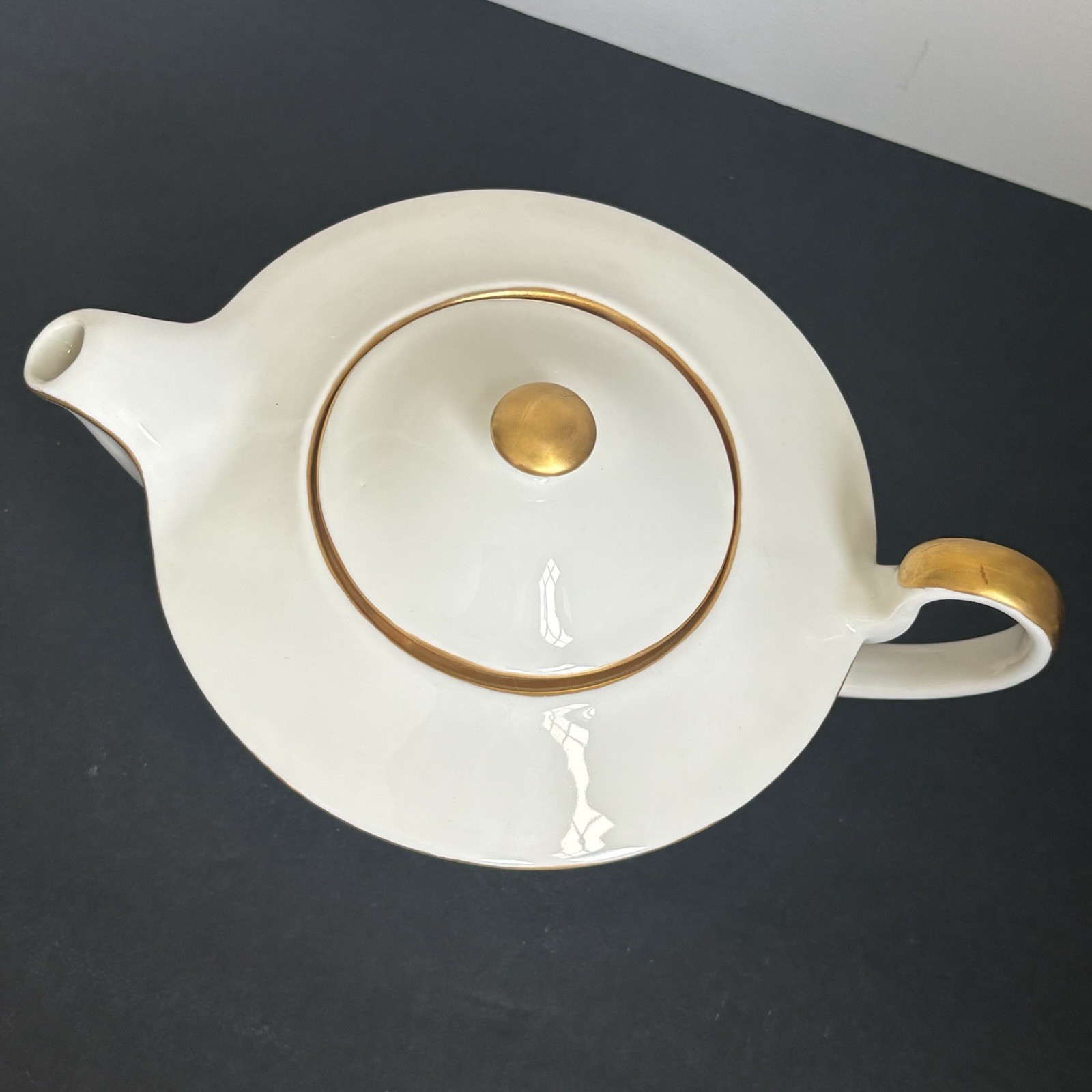 Vintage 1950’s Hand Painted Initial K Monogram China Tea Set Teapot May 24, 1958