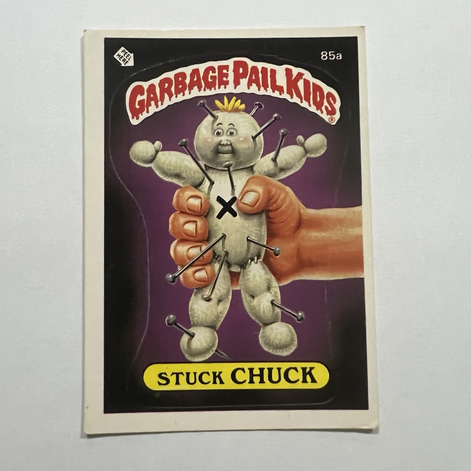 1986 Topps Garbage Pail Kids Card GPK Third Series 3 OS3 85a Stuck Chuck
