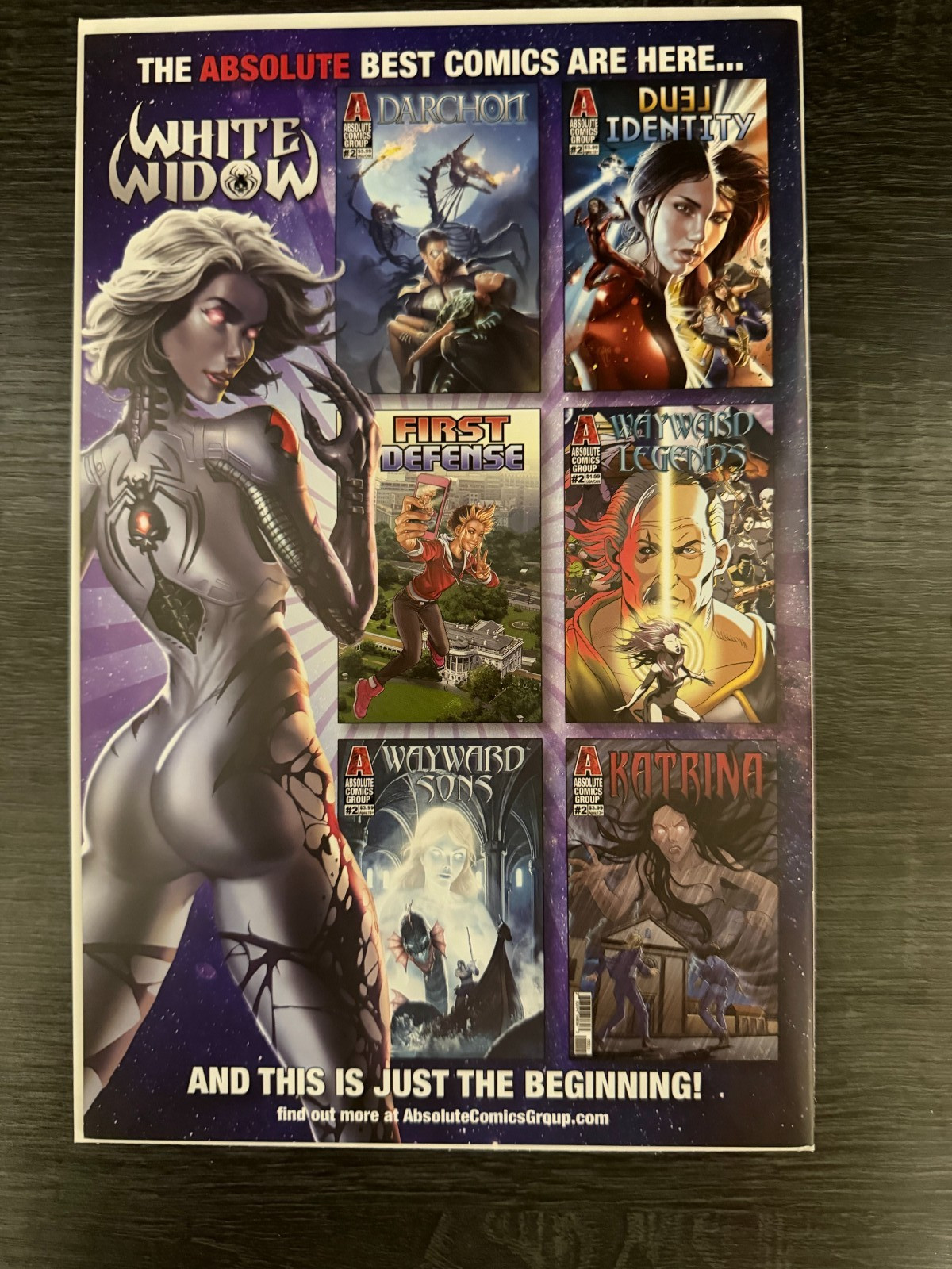 White Widow #1 Fan Expo Cheer Canada Signed 2x Powell COA Raw Comic