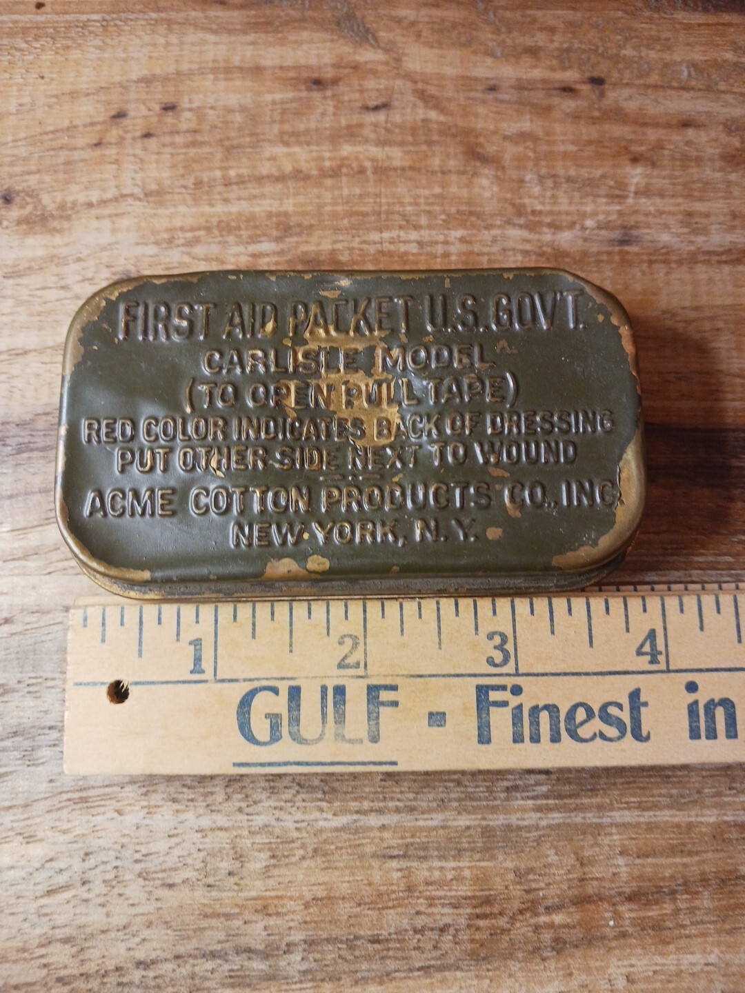 World War Il Brass First Aid Packet Carlisle Model
