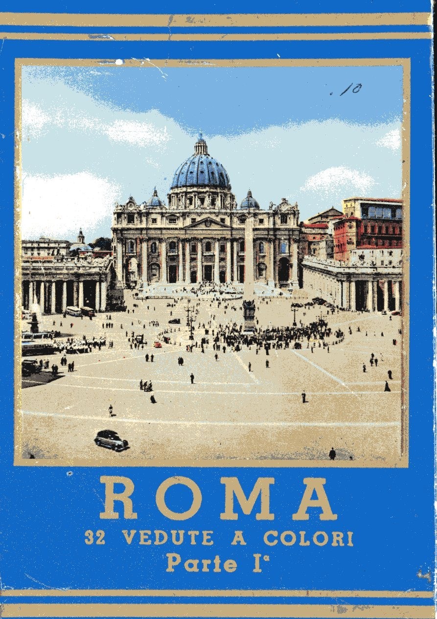 This is a vintage Roma 32 Vedute A Colori Parte 1 tourist souvenir book