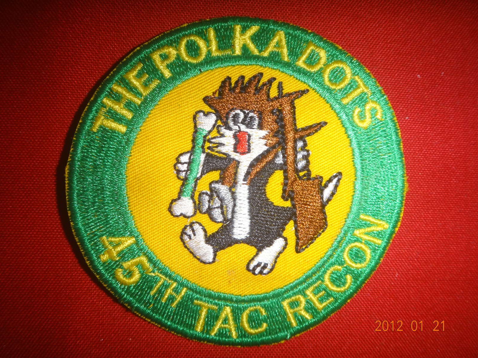 Vietnam War USAF 45th Tactical Reconnaissance Squadron THE POLKA DOTS Patch