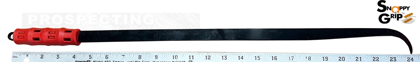 LONG SNAPPY GRIP HANDLE Hooked Crevice GOLD Digging Crevicing Tool 24″ RED