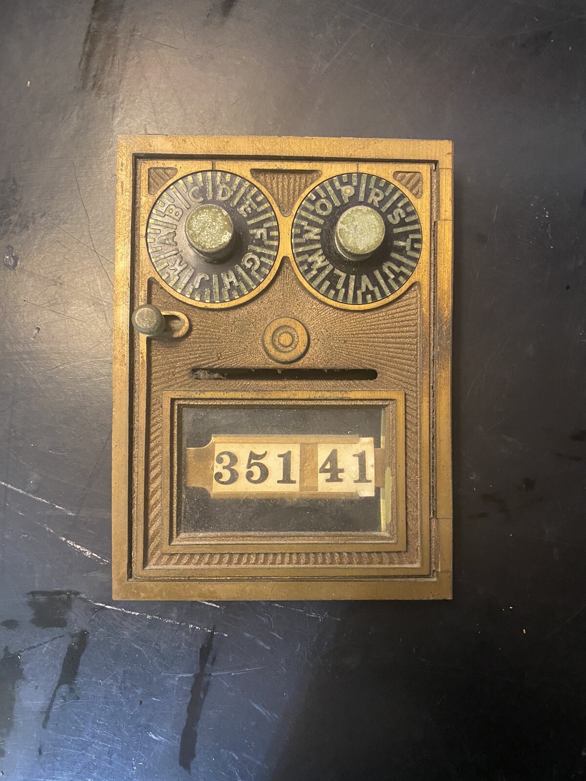 VINTAGE POST OFFICE DOOR AND FRAME 50’S-60’S Georgia Tech, Dual Dial