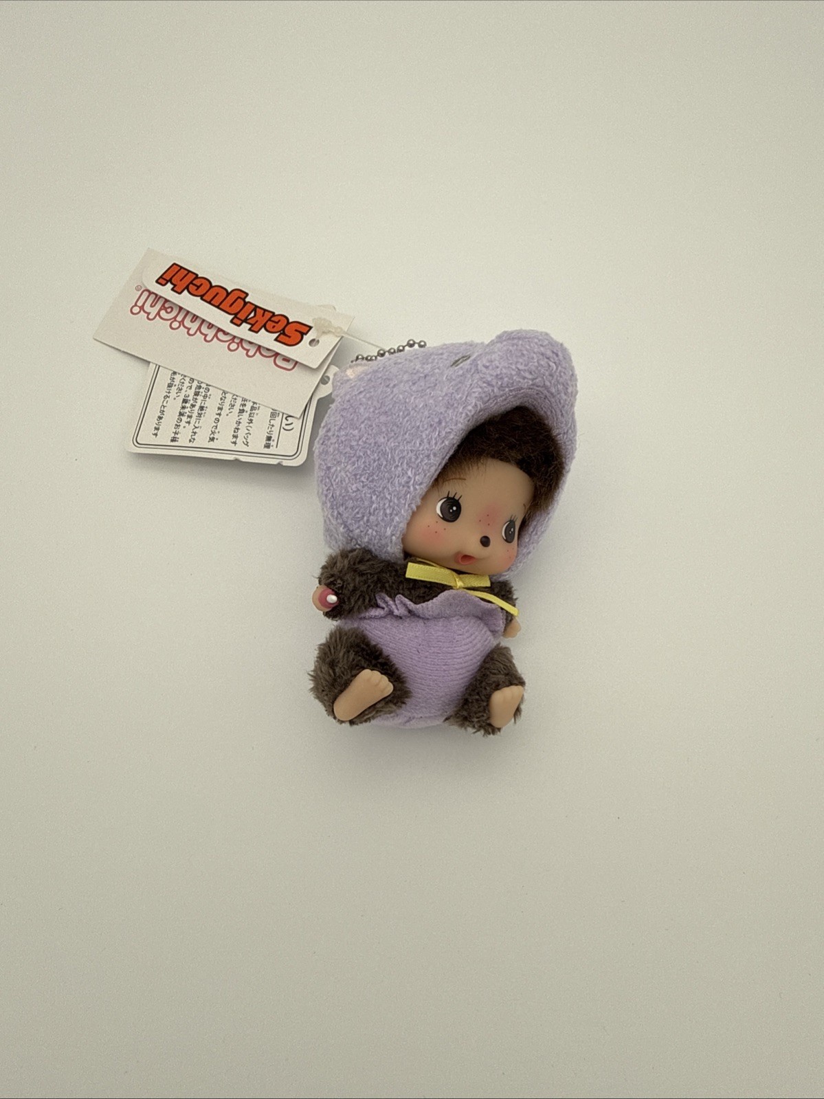 Bebichhichi Baby Monchhichi x Blue Bear Outfit Beaded Chain Plush Japan (H4)