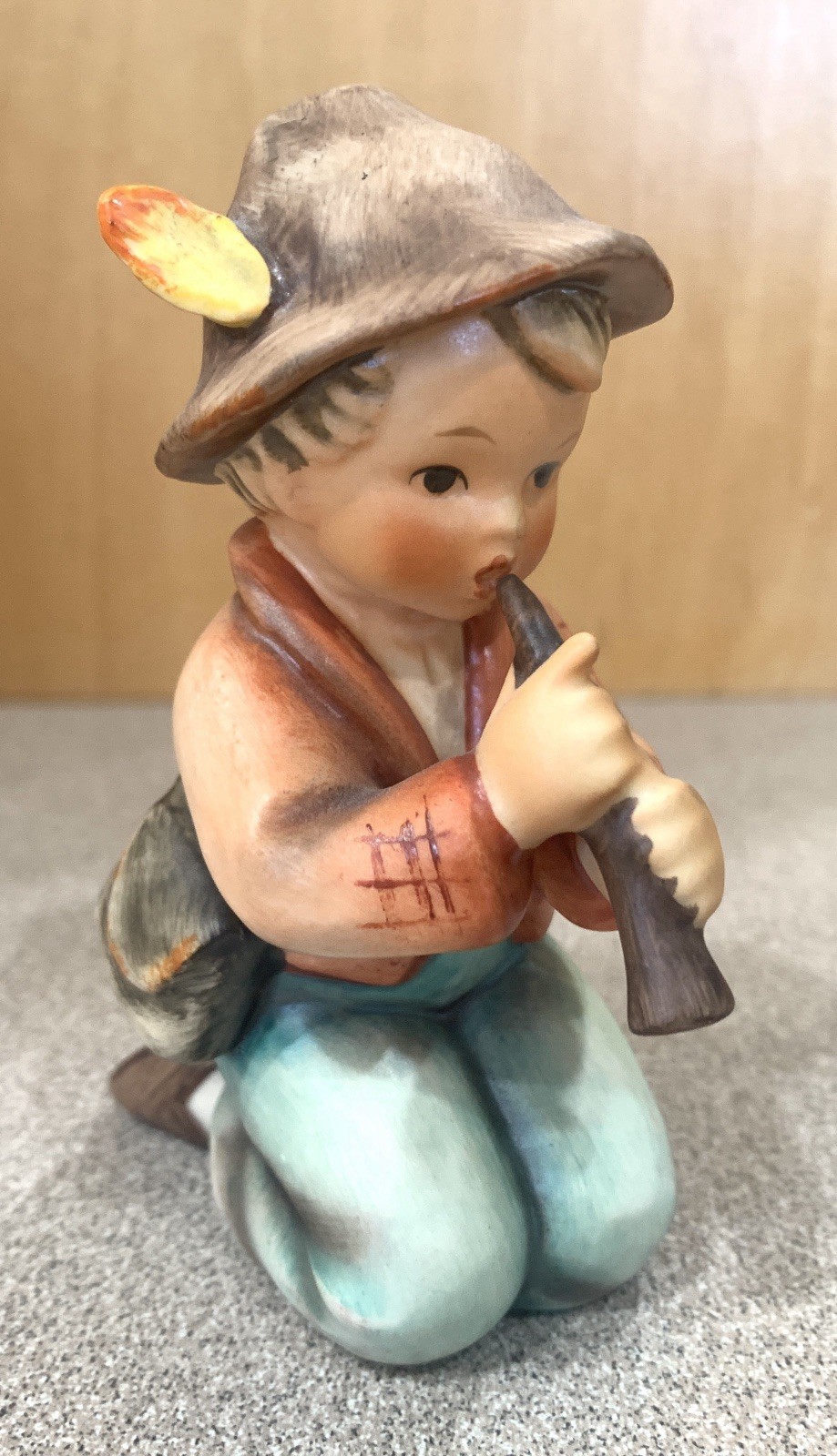 THREE Musical Goebel Hummel Figurines W Germany Collectible 5″ Violin horn music