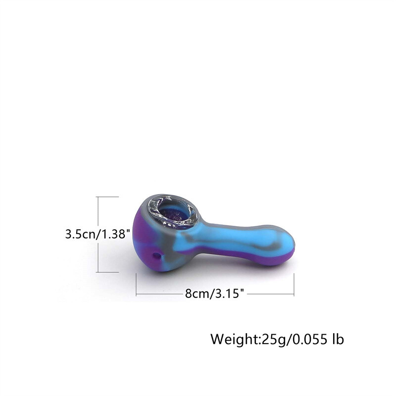 5PCS Wholesale Price Mini Mixed Silicone Pipe 9 Hole Glass Bowl Random Color