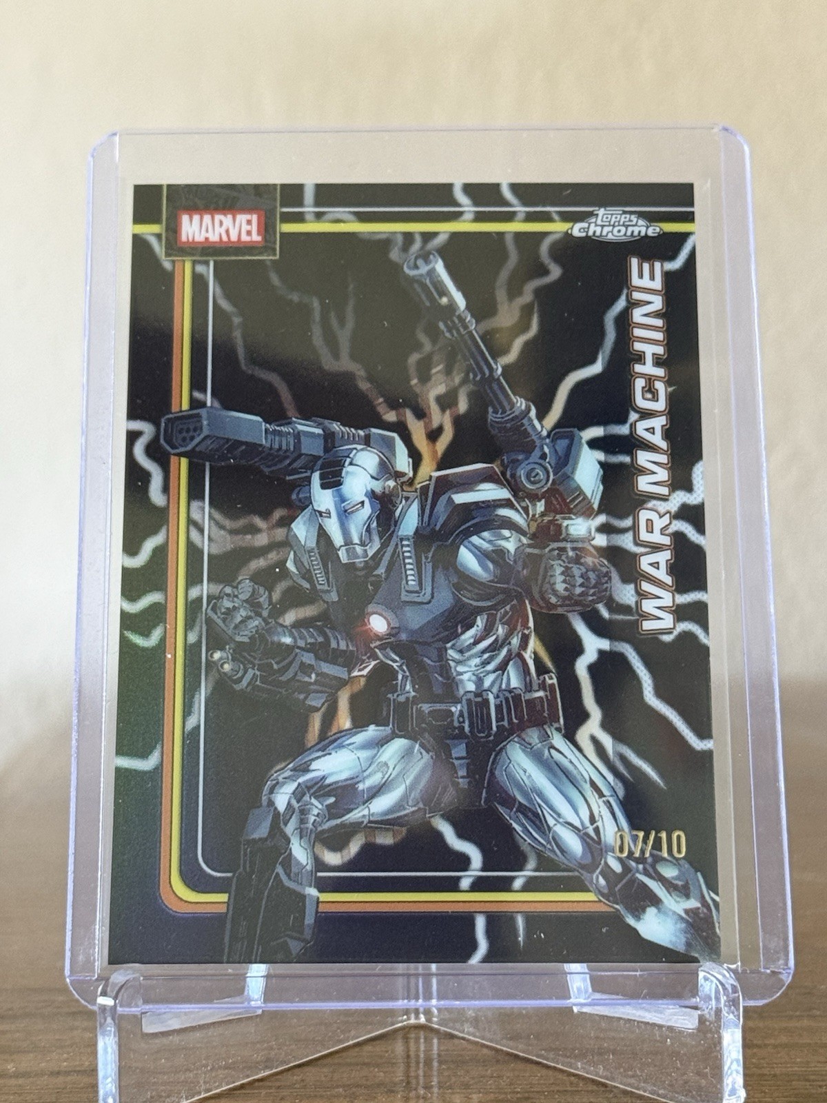 2026 Topps Chrome Marvel Comics #193 War Machine Black Lightning Refractor/10